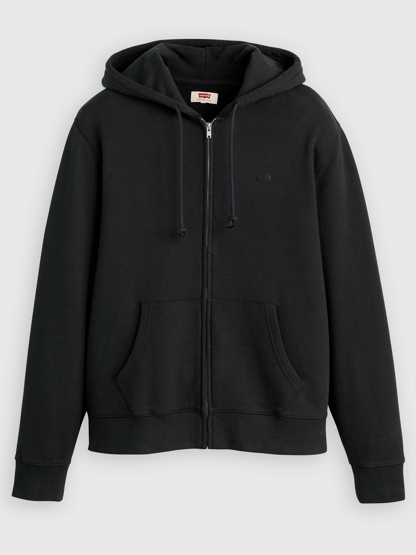 Levi's Original Zip, felpa da uomo nera