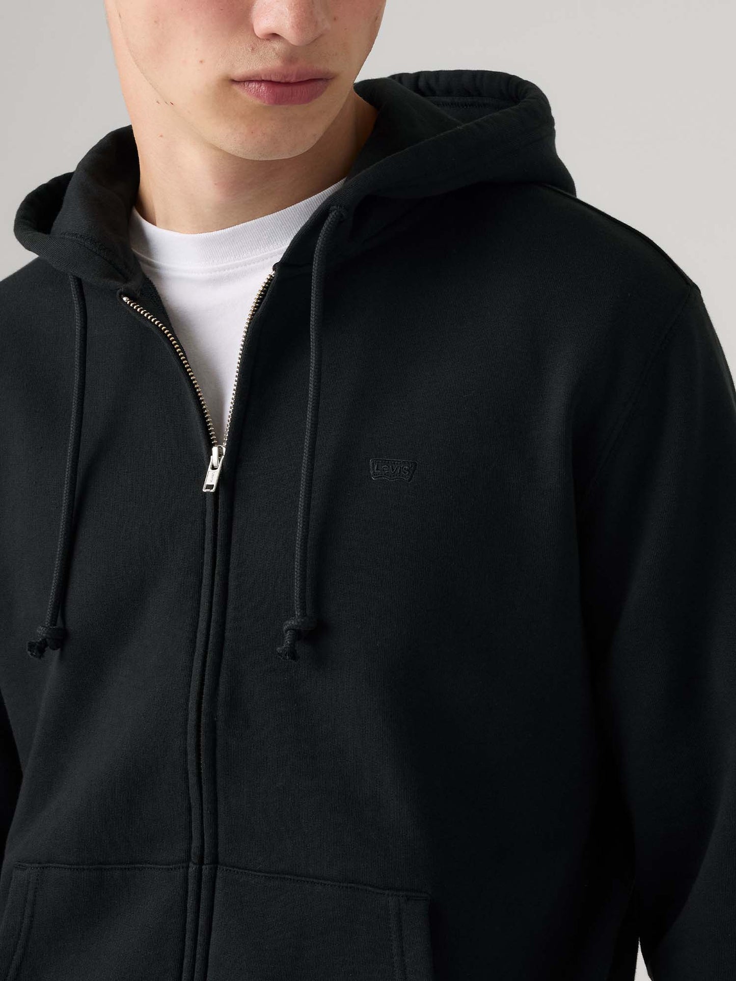 Levi's Original Zip, felpa da uomo nera