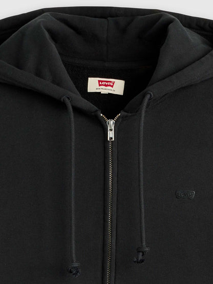 Levi's Original Zip, felpa da uomo nera