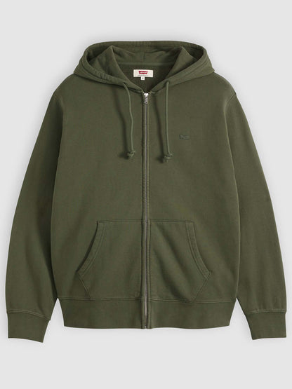 Levi's Original Zip, felpa da uomo verde