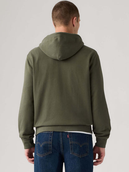 Levi's Original Zip, felpa da uomo verde