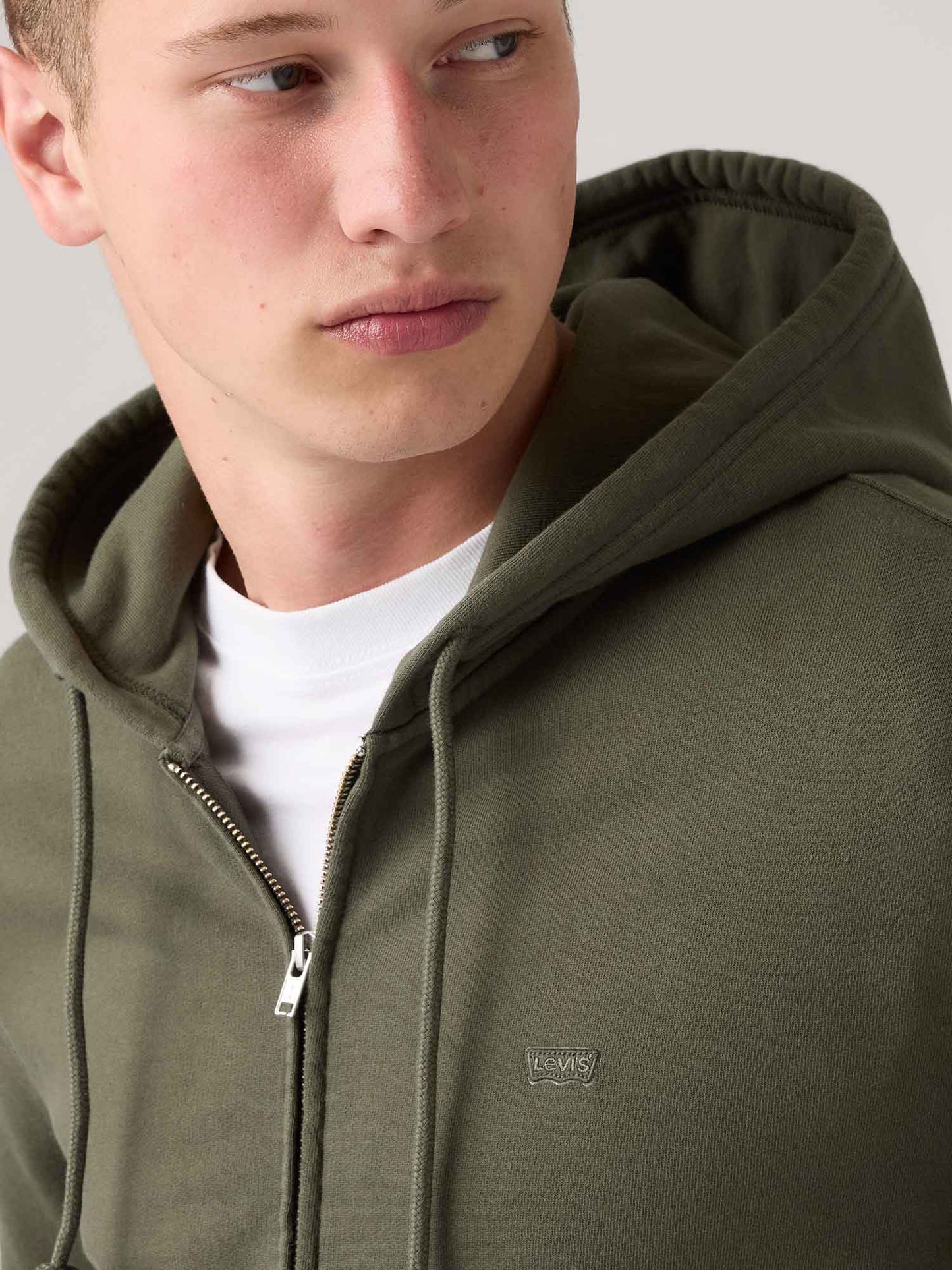 Levi's Original Zip, felpa da uomo verde