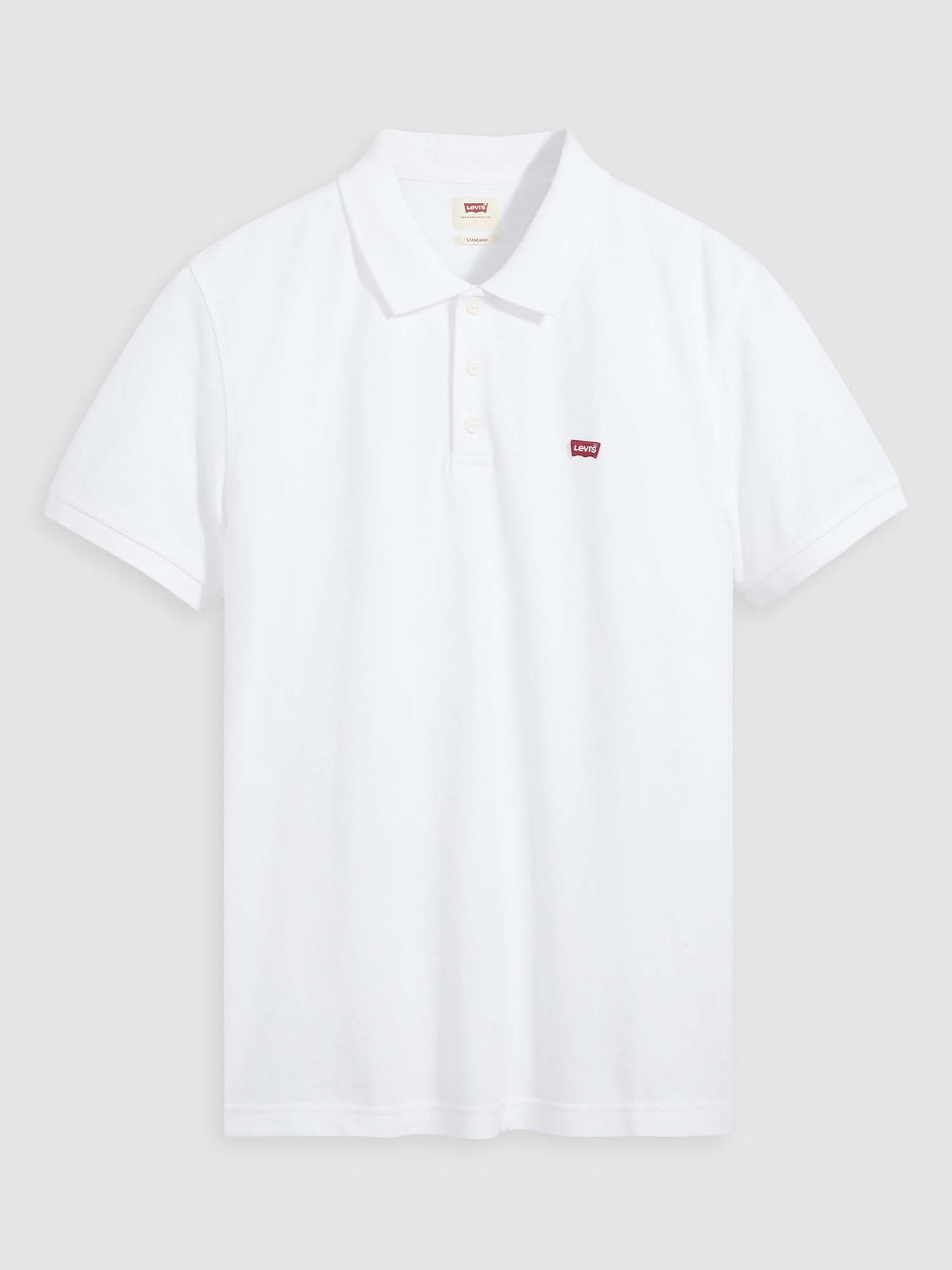 Levi's Housemark Polo, elegante polo bianca da uomo