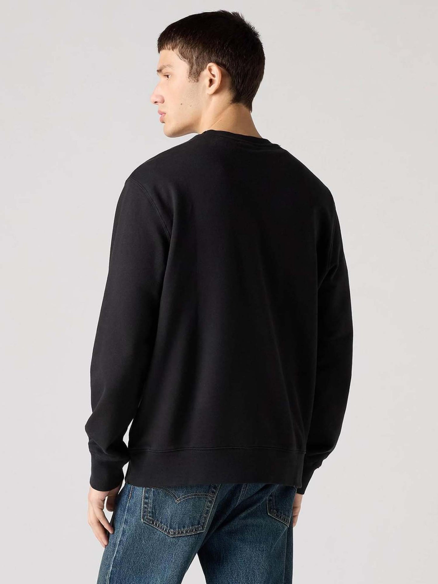 FELPA GIROCOLLO HOUSEMARK LEVIS DA UOMO NERO