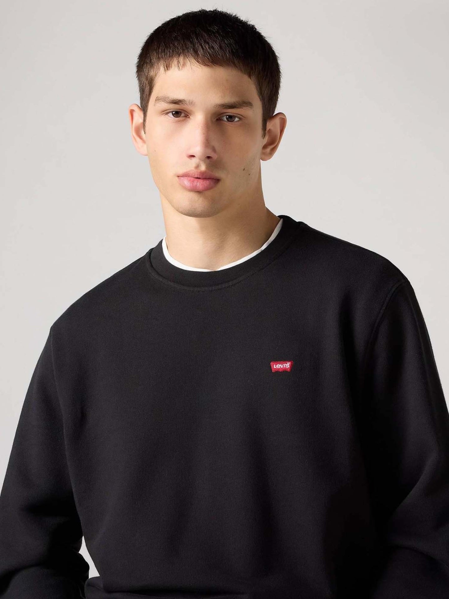 FELPA GIROCOLLO HOUSEMARK LEVIS DA UOMO NERO