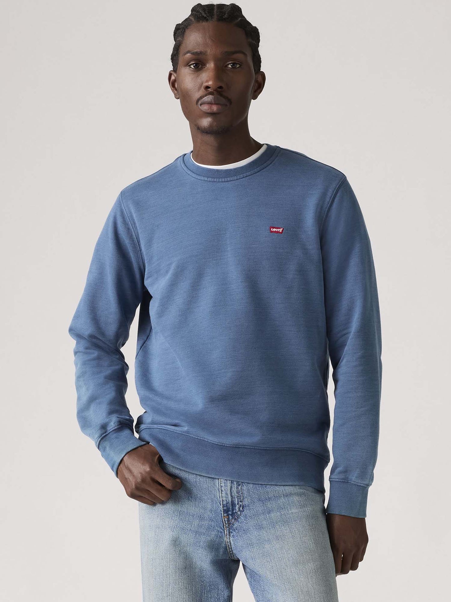 Levi's New Original Crew, felpa girocollo da Uomo blu