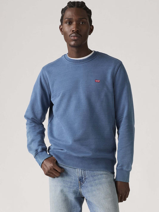 Levi's New Original Crew, felpa girocollo da Uomo blu