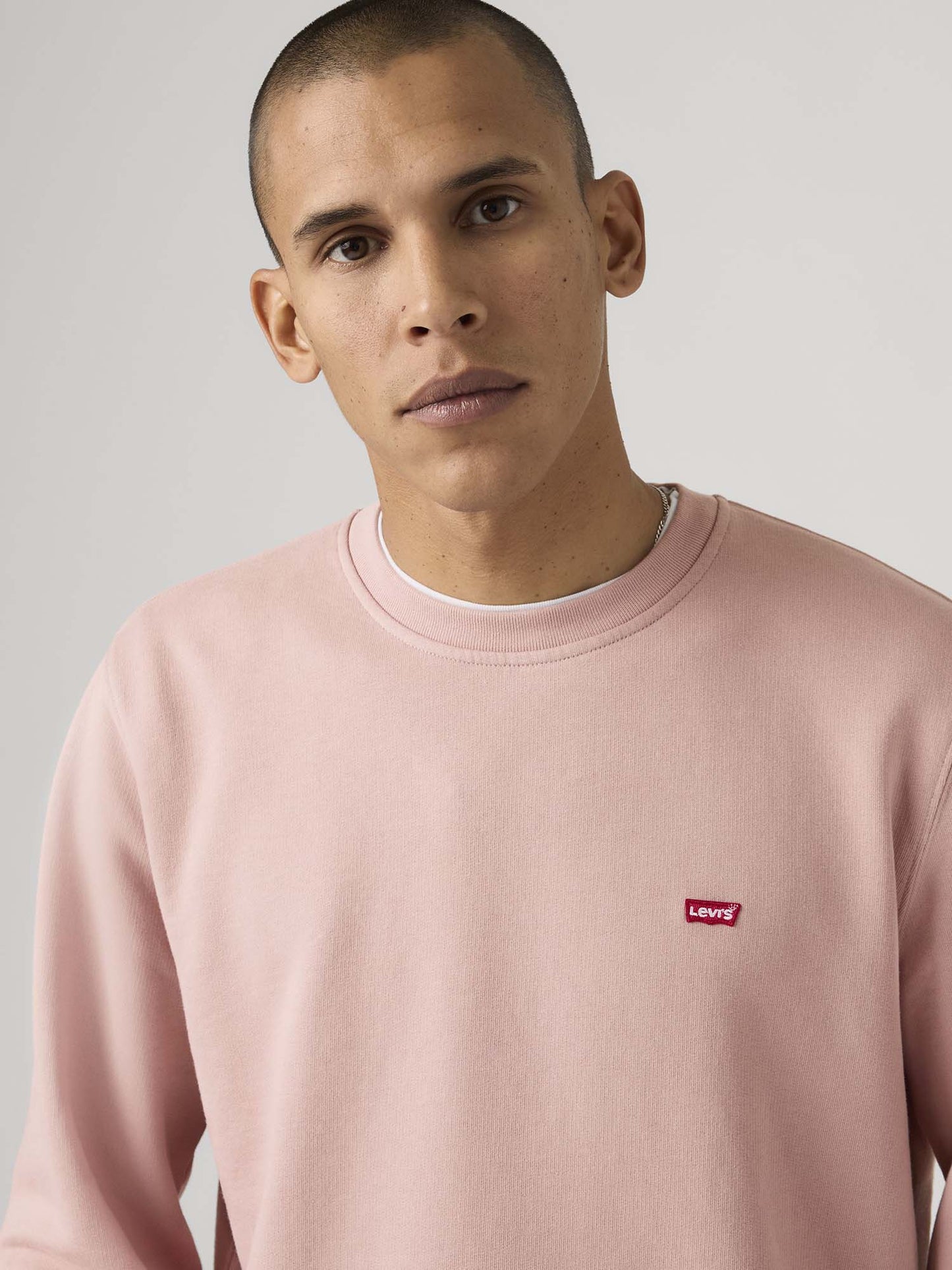 Felpa girocollo Levi's da uomo in rosa