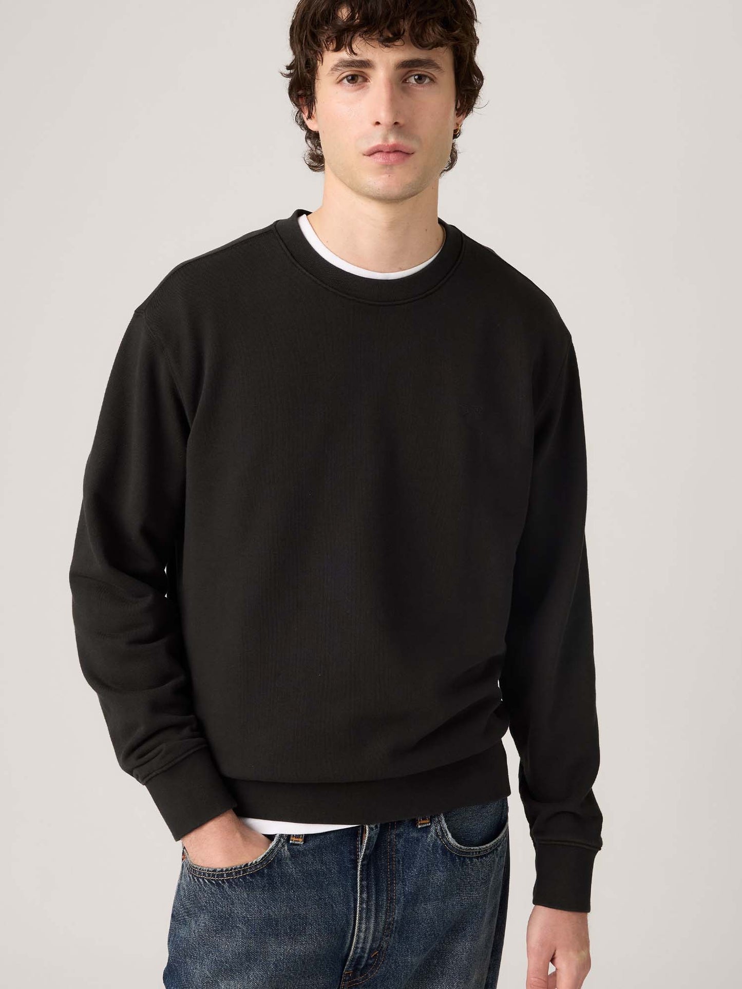 Levi's Original Crew, felpa da uomo nera