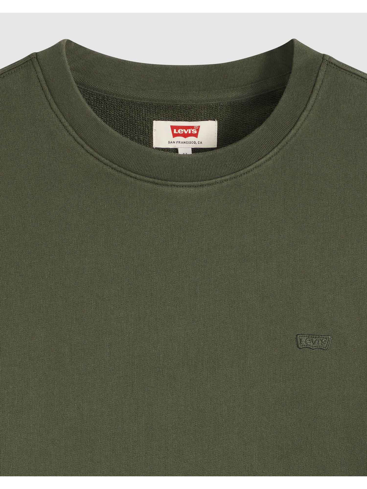 Levi's original crew felpa da uomo verde