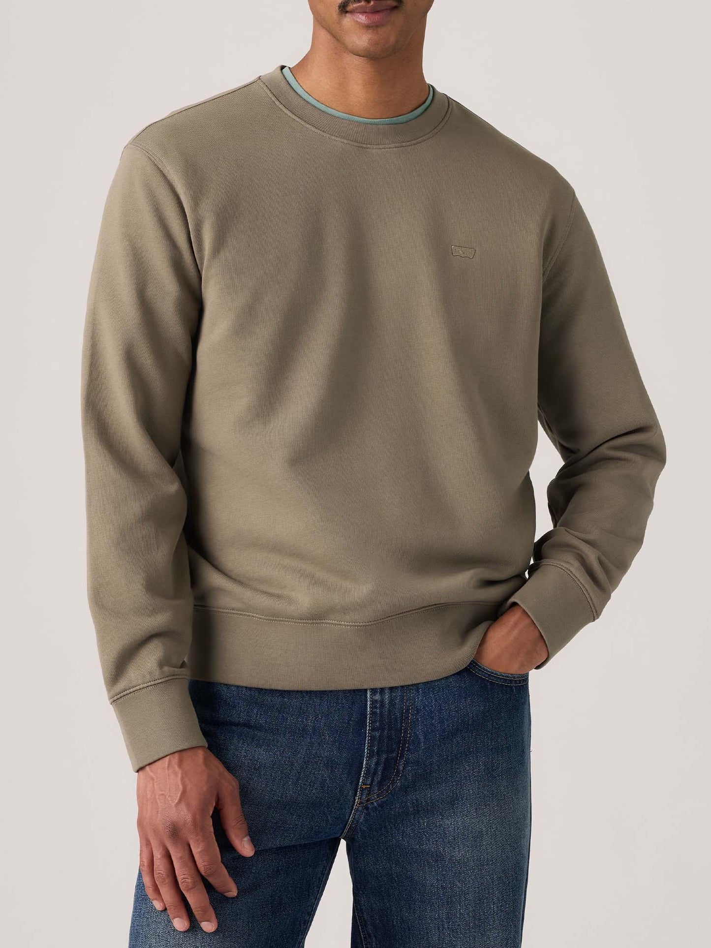 Levi's Original Crew, felpa da uomo beige