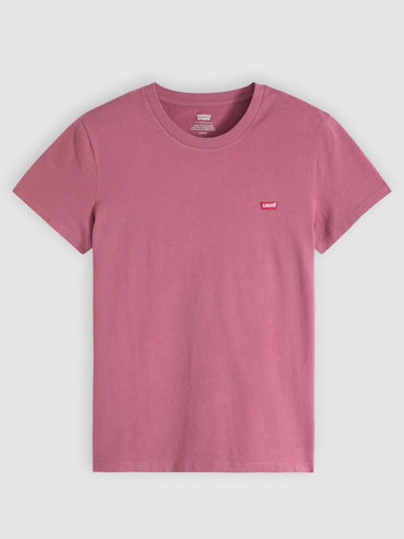 Levi's Perfect Tee, t-shirt donna bordeaux in cotone
