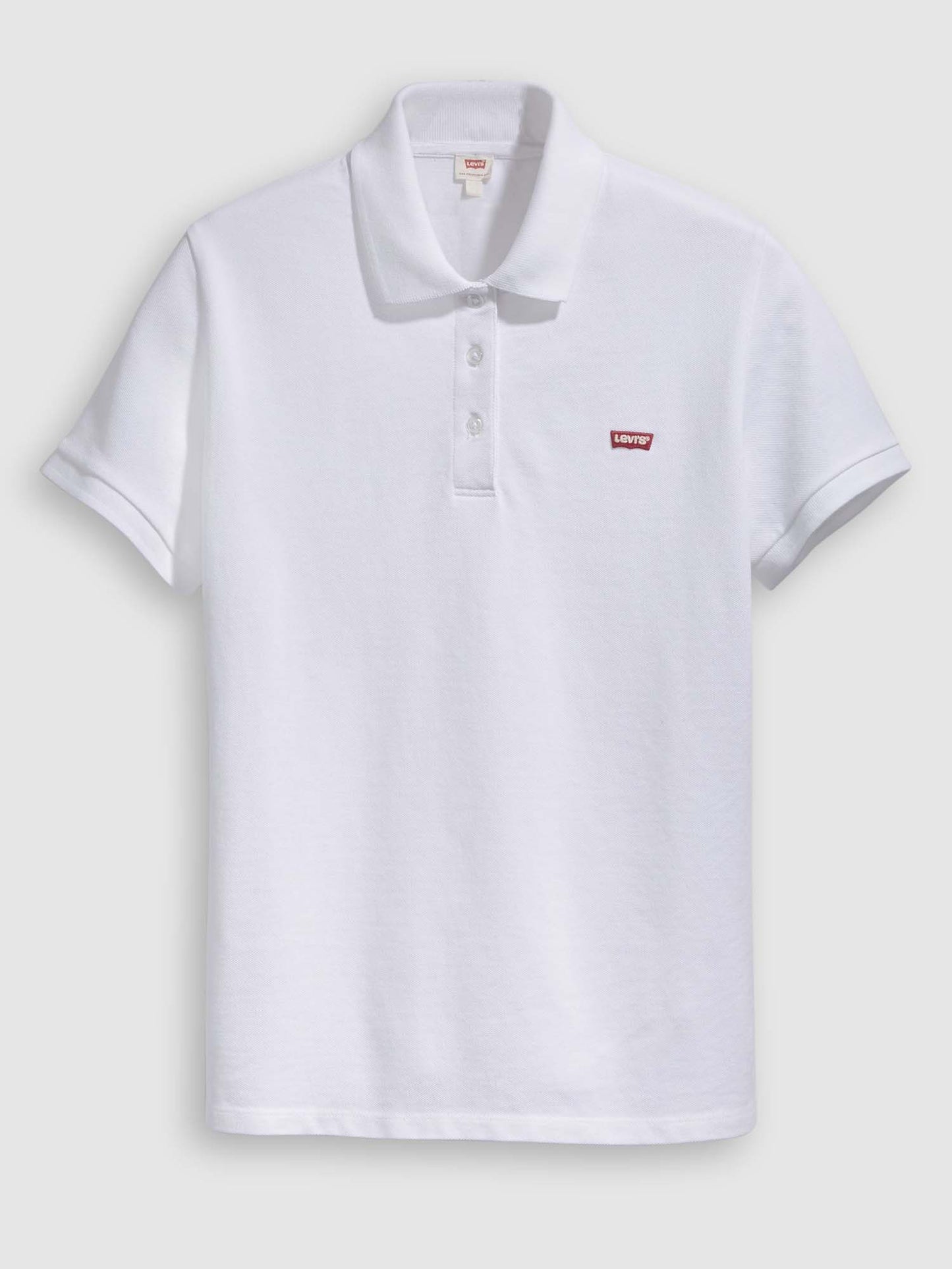 Polo slim donna Levi's bianca, stile essenziale e versatile