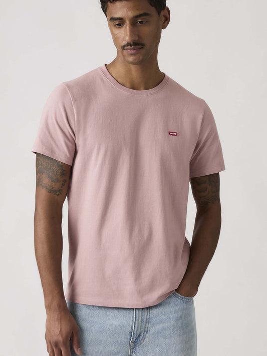 Levi's Original Housemark, t-shirt rosa da uomo in cotone