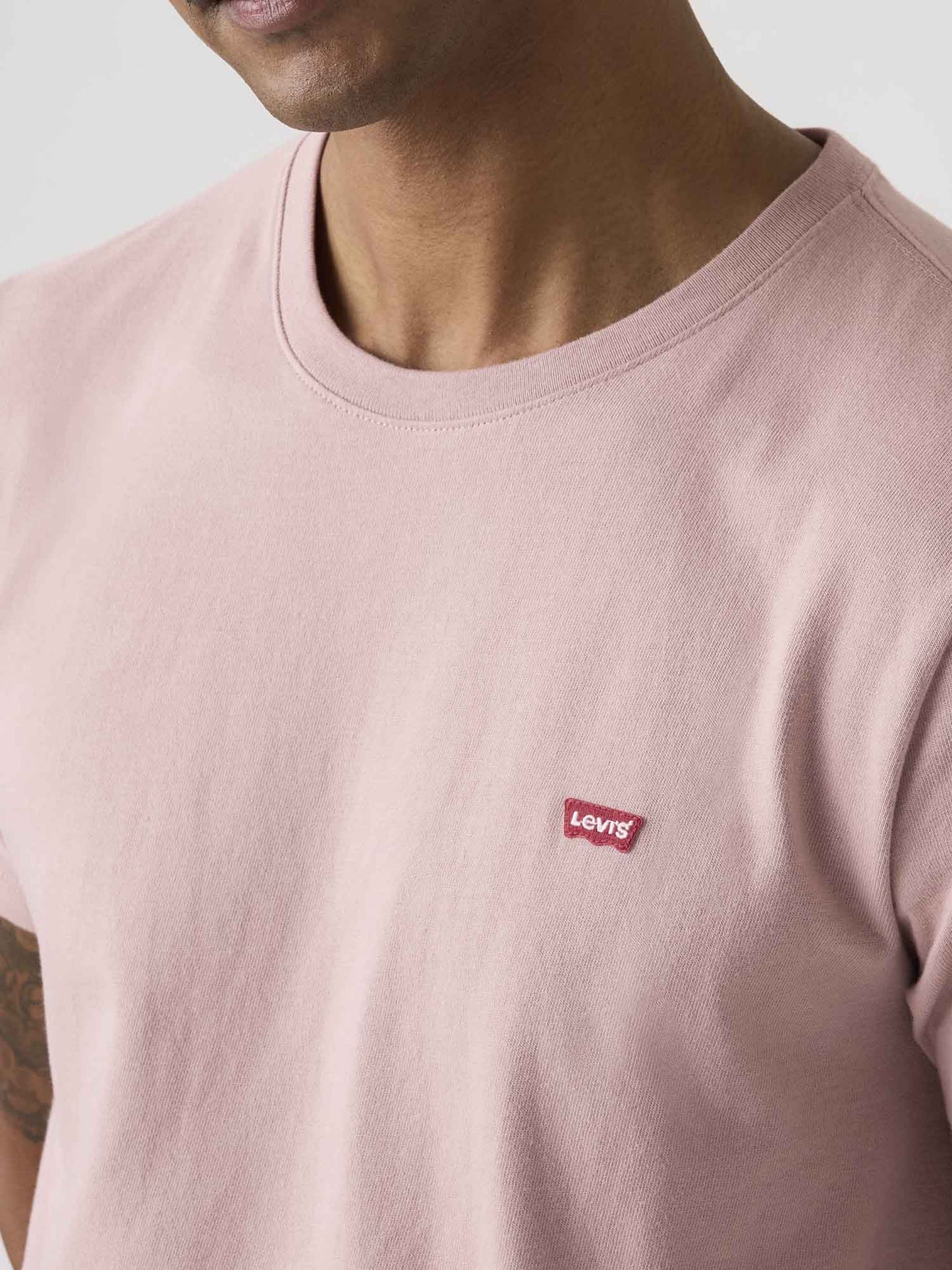 Levi's Original Housemark, t-shirt rosa da uomo in cotone