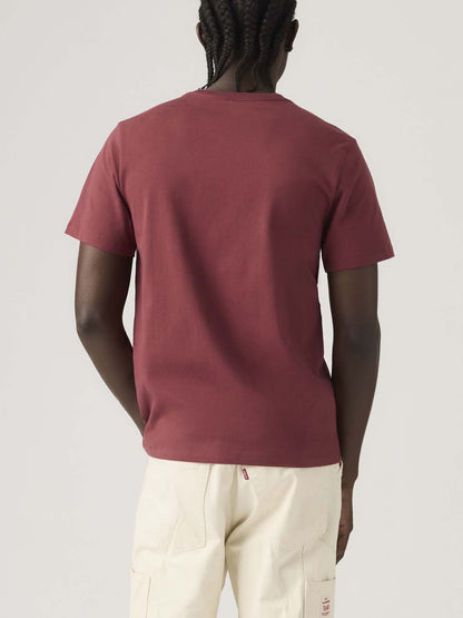 Levi's Original Housemark, t-shirt maniche corte uomo bordeaux