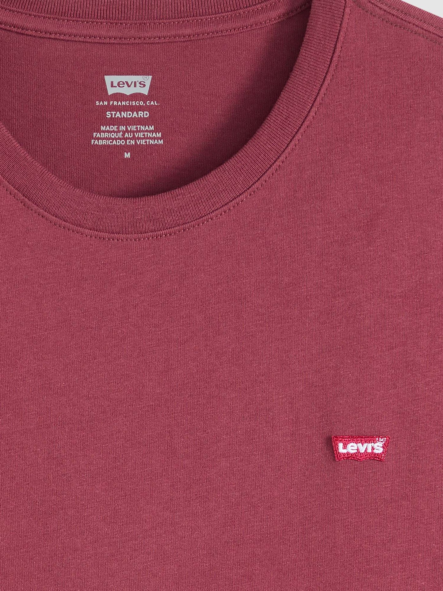 Levi's Original Housemark, t-shirt maniche corte uomo bordeaux