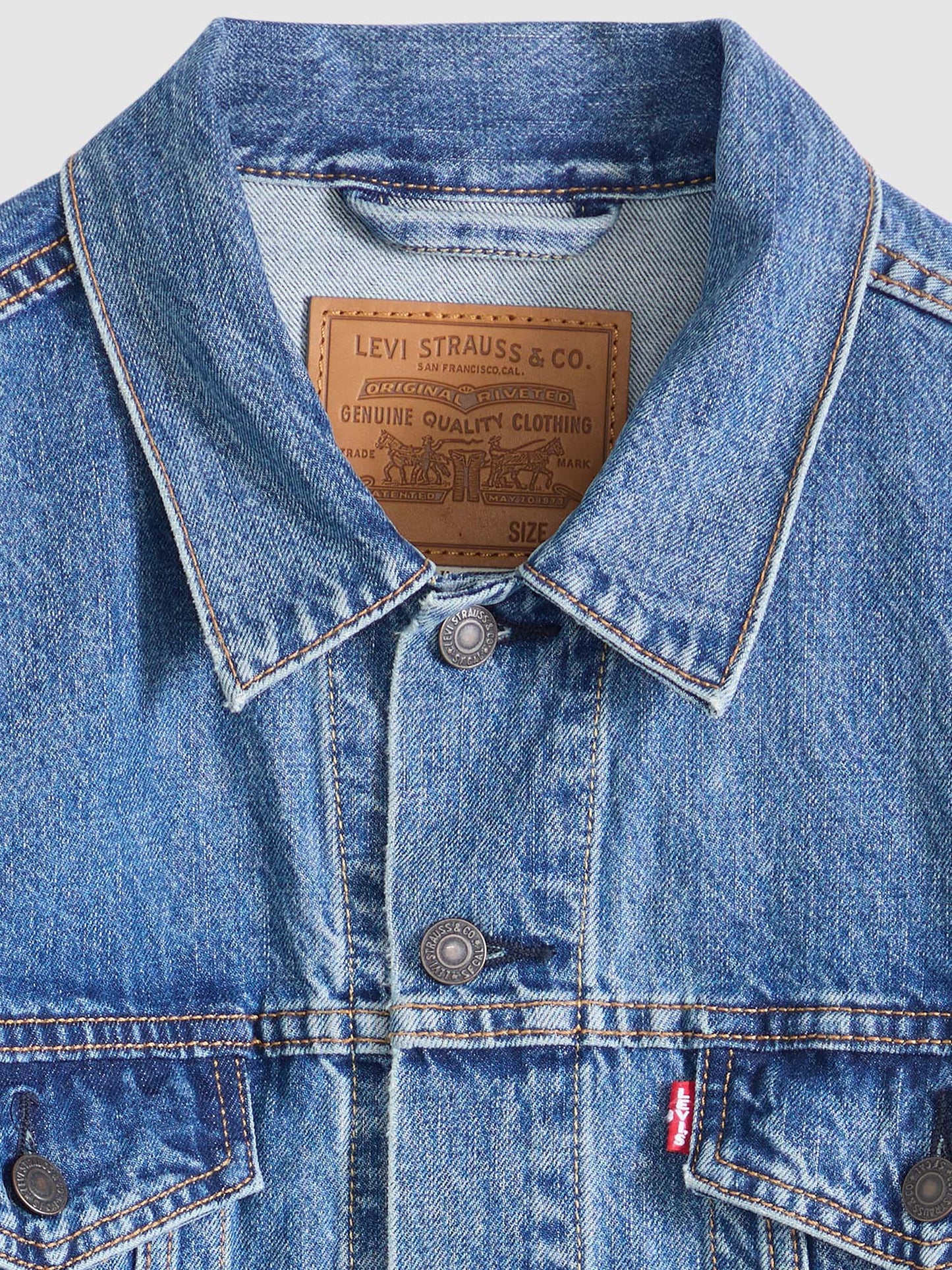 Levi's 72334, classico giubbino jean da uomo in denim