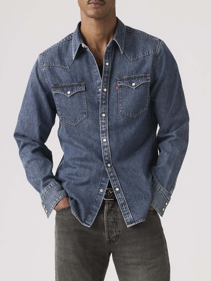 Levi's Barstow Western, camicia denim a manica lunga da uomo