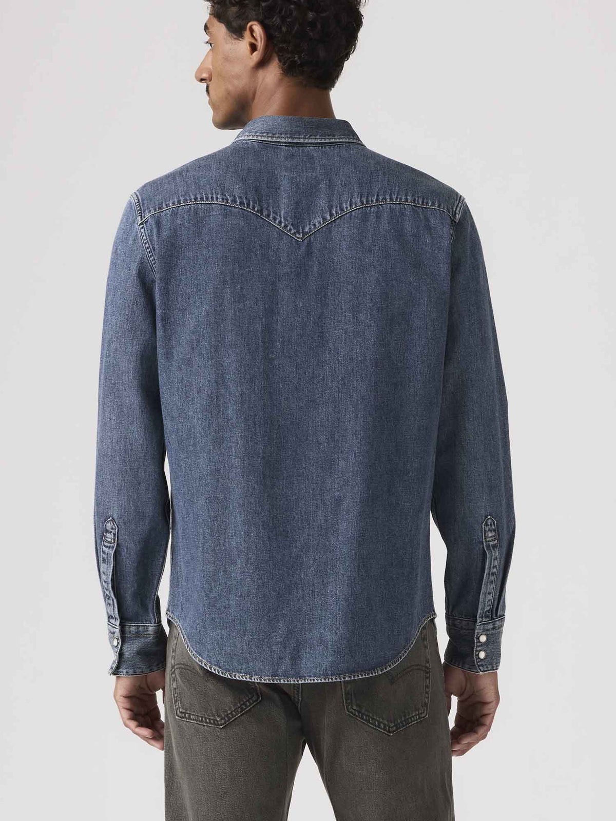 Levi's barstow weste camicia da uomo jeans