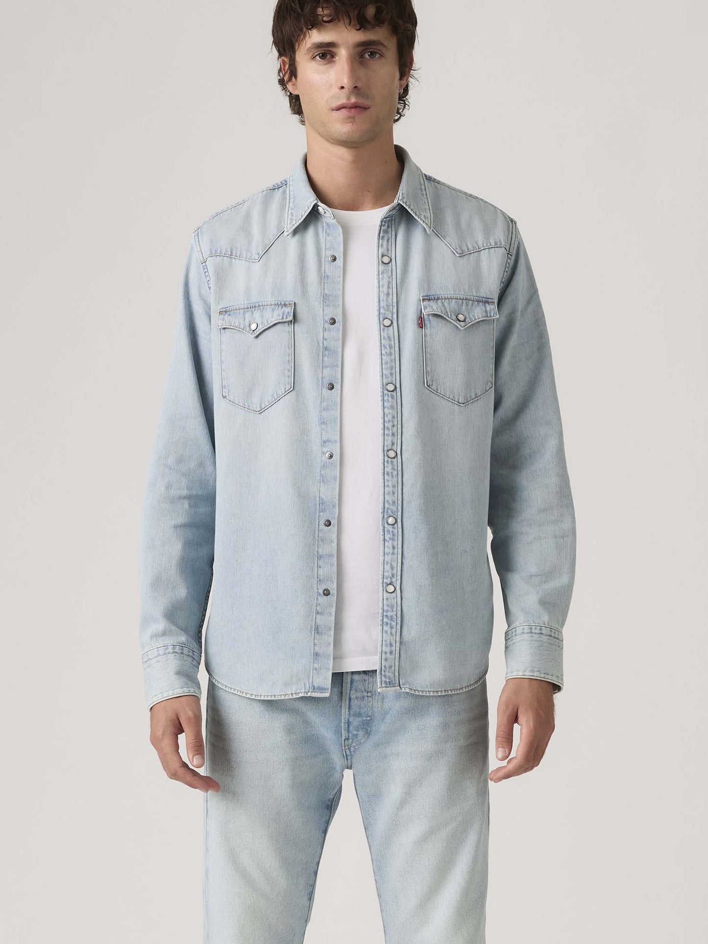 Levi's Barstow Western, camicia denim da uomo a manica lunga