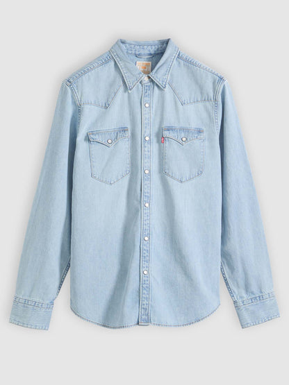 Levi's Barstow Western, camicia denim da uomo a manica lunga