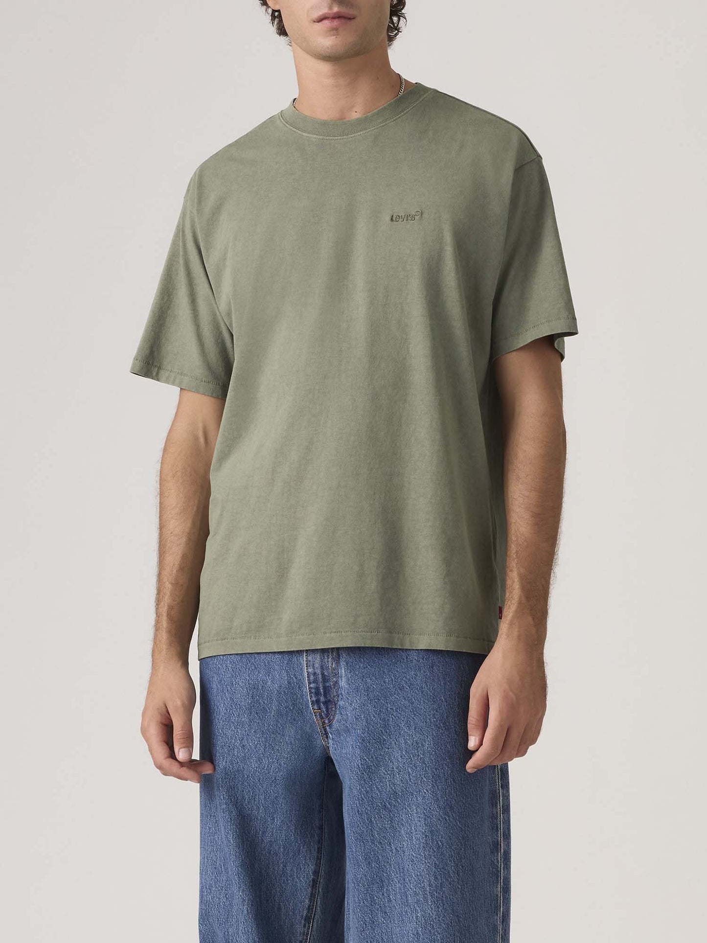 Levi's Red Tab Vintage, t-shirt verde da uomo in cotone