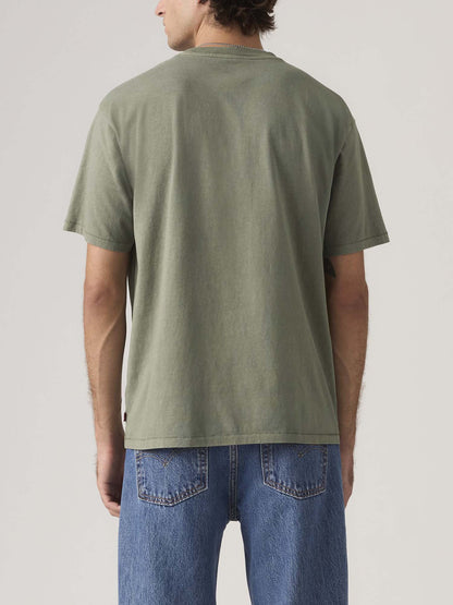 Levi's Red Tab Vintage, t-shirt verde da uomo in cotone