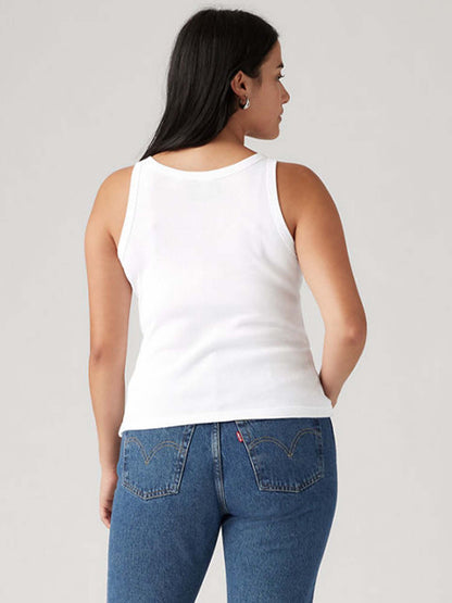 Canotta Essential Racer da donna bianca Levi's