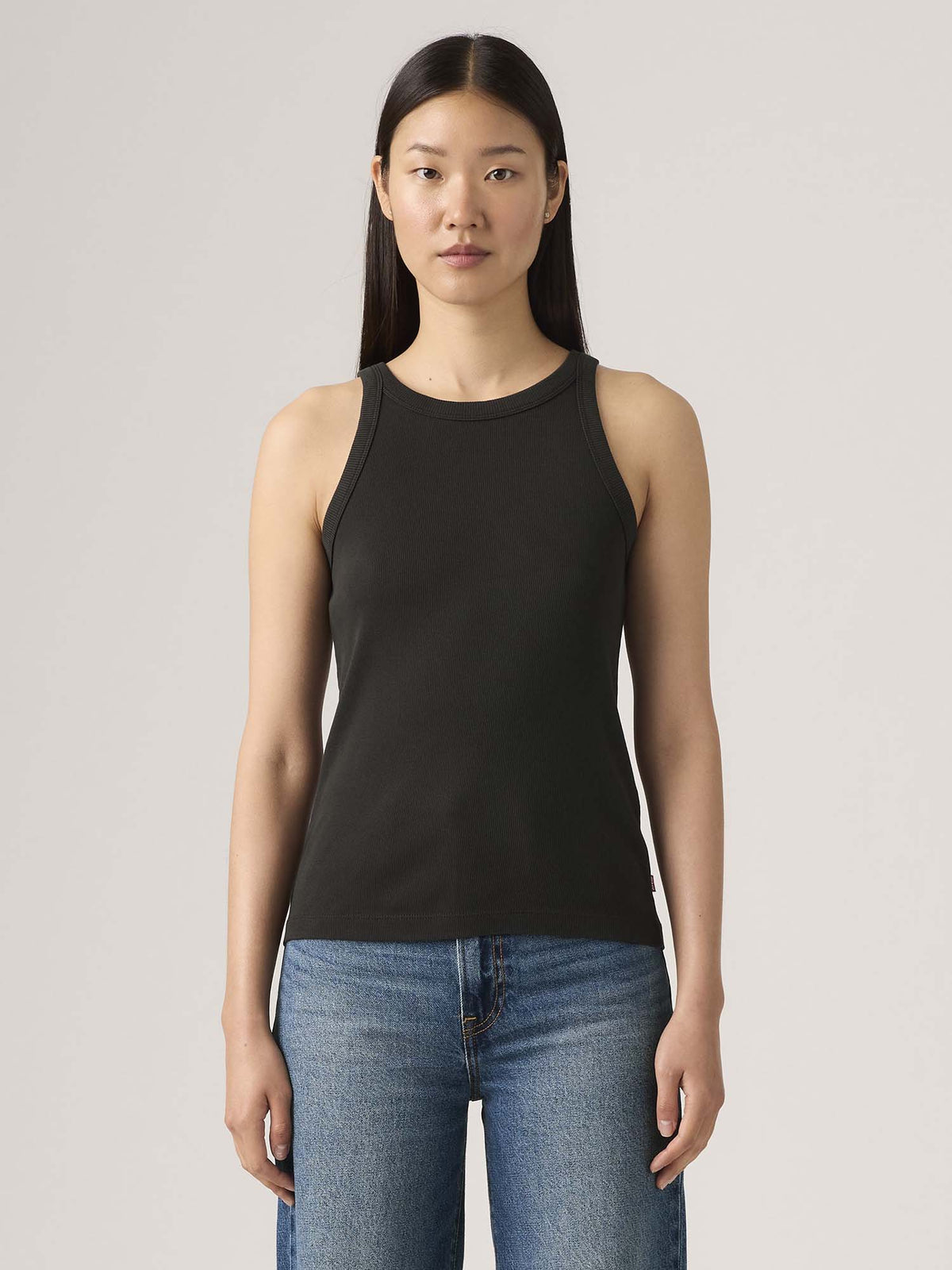 Levi's canotta t-shirt da donna nero