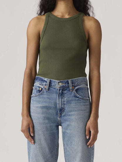 Canotta Essential Racer di Levi's da donna verde