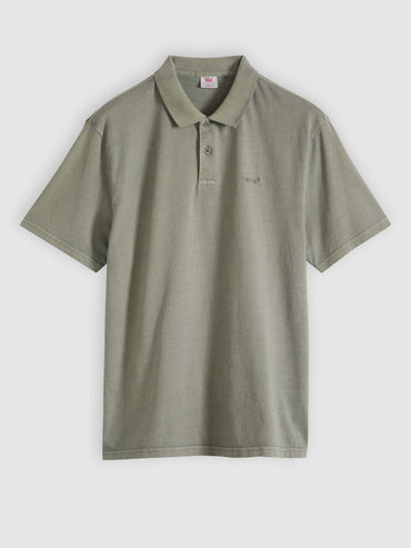 Levi's Authentic Polo in cotone verde da uomo per la primavera
