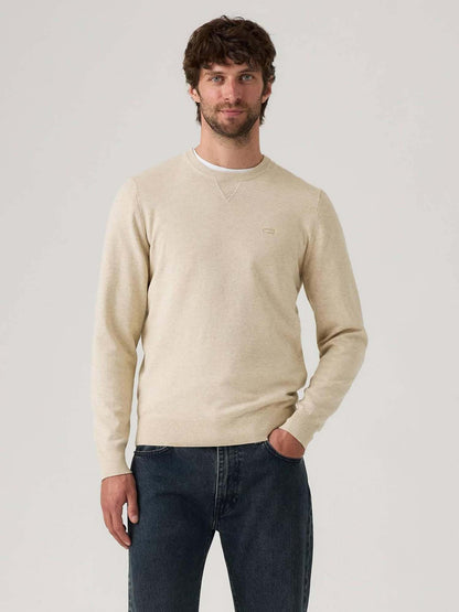 FELPA IN MAGLIA RASATA LEVI'S DA UOMO PANNA