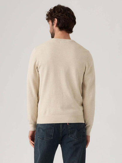 FELPA IN MAGLIA RASATA LEVI'S DA UOMO PANNA