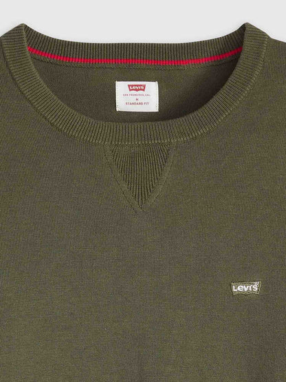 FELPA IN MAGLIA RASATA LEVI'S DA UOMO VERDE