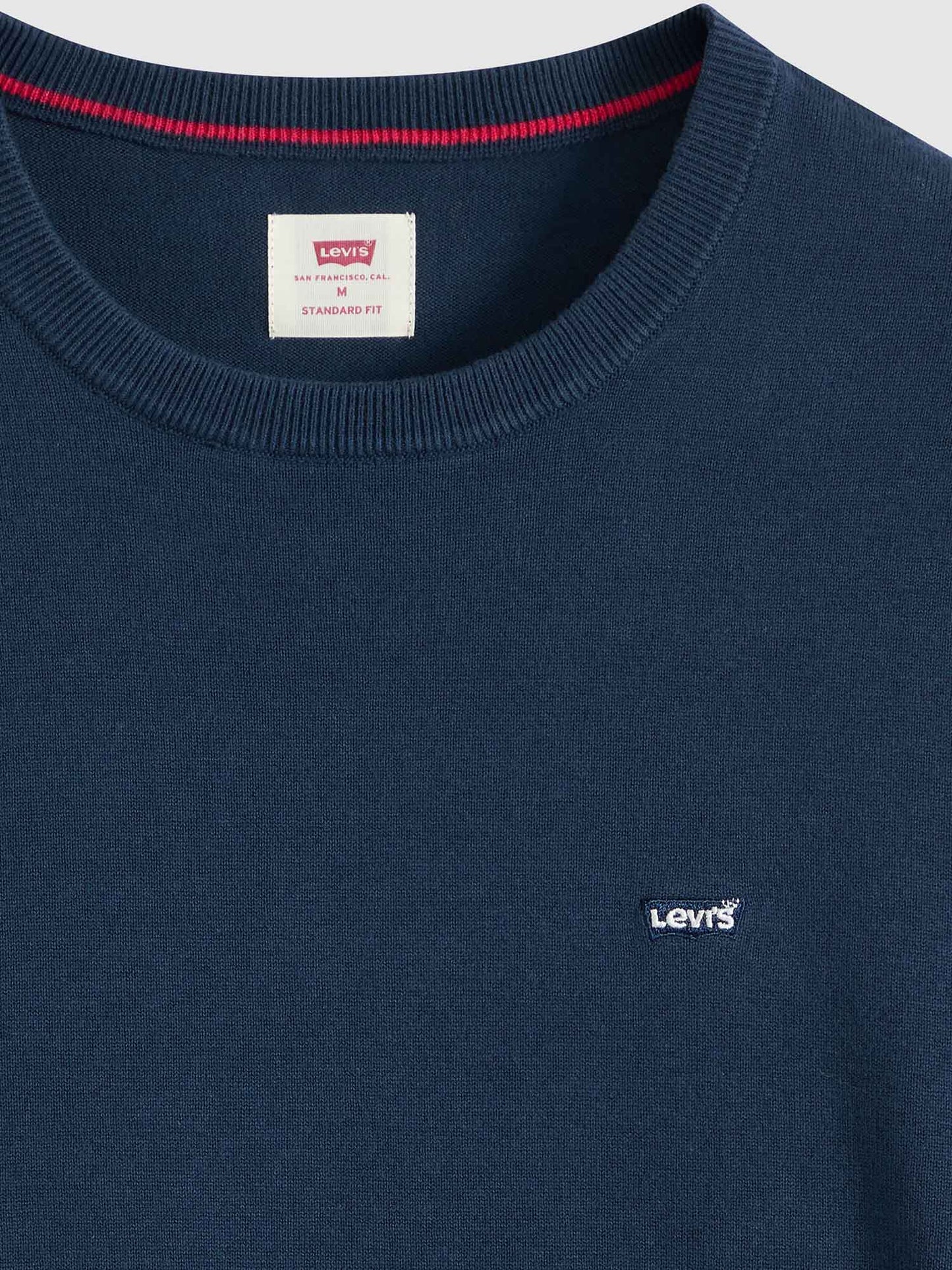 Levi's Lightweight Housemark Sweater, maglia girocollo uomo blu