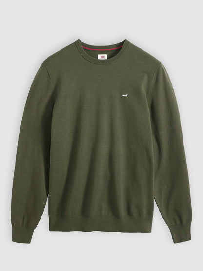 Levi's maglia girocollo uomo verde per primavera-estate