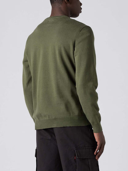 Levi's maglia girocollo uomo verde per primavera-estate