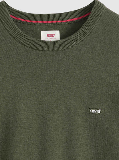 Levi's maglia girocollo uomo verde per primavera-estate