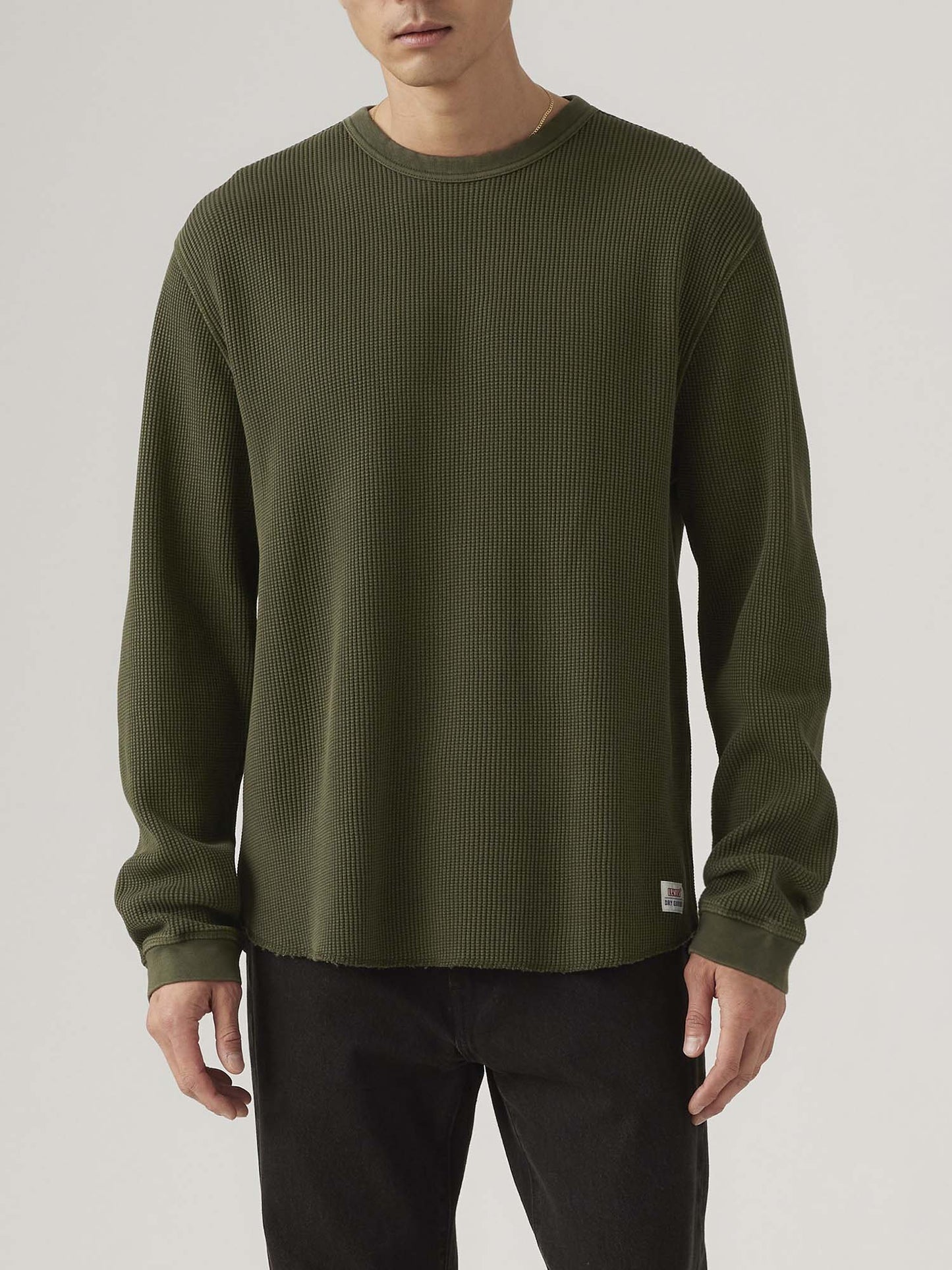 Levi's maglia termica a maniche lunghe da uomo verde