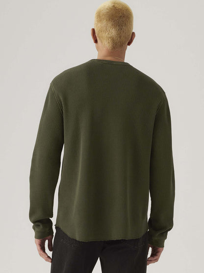 Levi's maglia termica a maniche lunghe da uomo verde