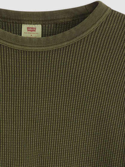 Levi's maglia termica a maniche lunghe da uomo verde