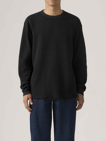 Levi's Relaxed Thermal T-Shirt a maniche lunghe da uomo nera