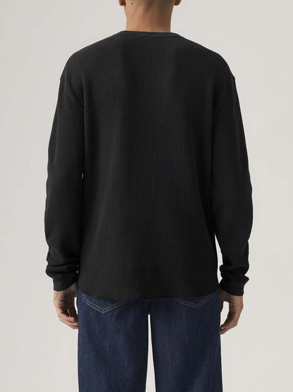 Levi's Relaxed Thermal T-Shirt a maniche lunghe da uomo nera
