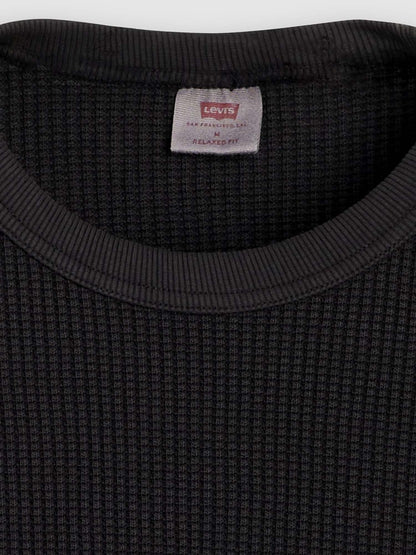 Levi's Relaxed Thermal T-Shirt a maniche lunghe da uomo nera
