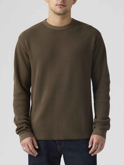 Maglia termica Levi's da uomo marrone con vestibilità rilassata