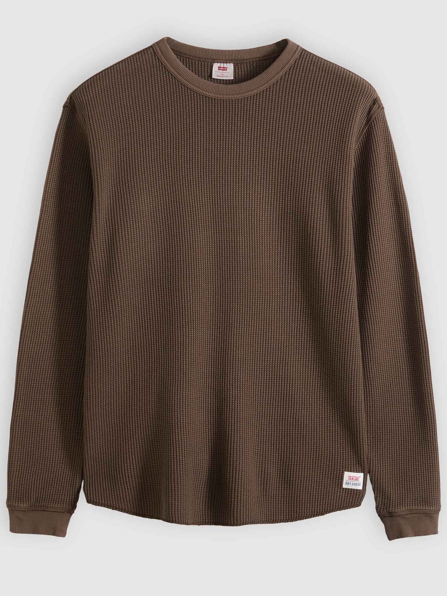 Maglia termica Levi's da uomo marrone con vestibilità rilassata