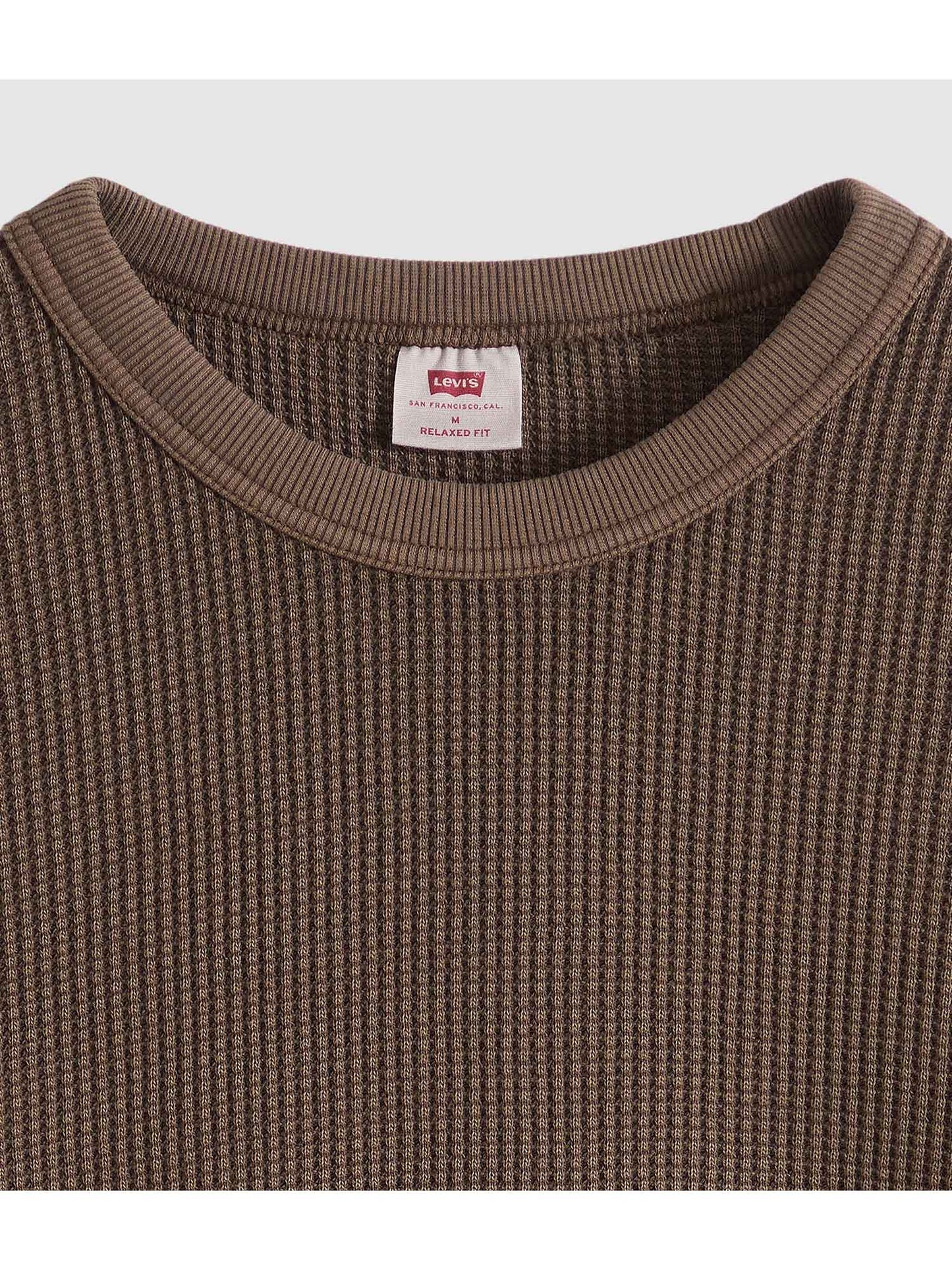 Maglia termica Levi's da uomo marrone con vestibilità rilassata