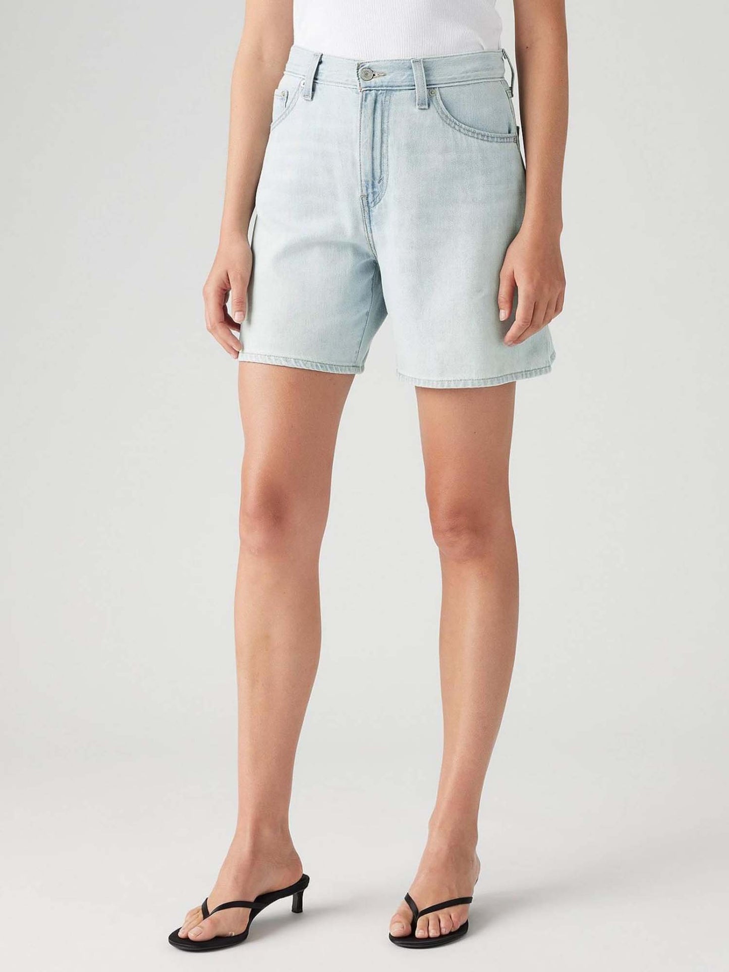 PANTALONCINI BAGGY LEVI'S DA DONNA JEANS CHIARO