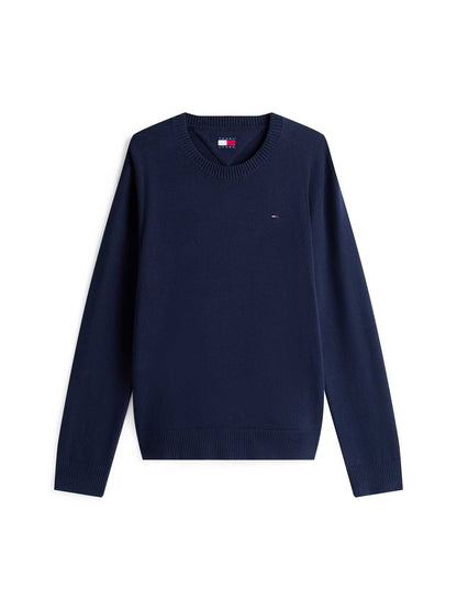 MAGLIA GIROCOLLO TOMMY JEANS DA UOMO BLU